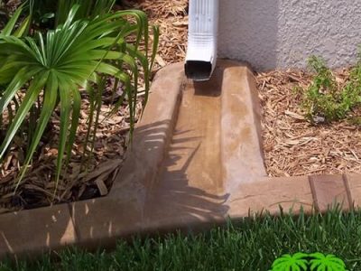 Custom Slate Tile Patio Edging